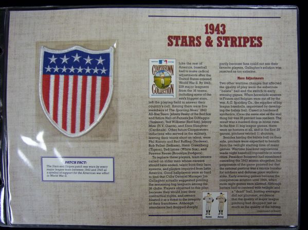 Willabee & Ward 1943 Stars & Stripes Patch (World War II)