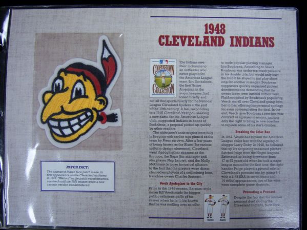 Willabee & Ward 1948 Cleveland Indians Patch
