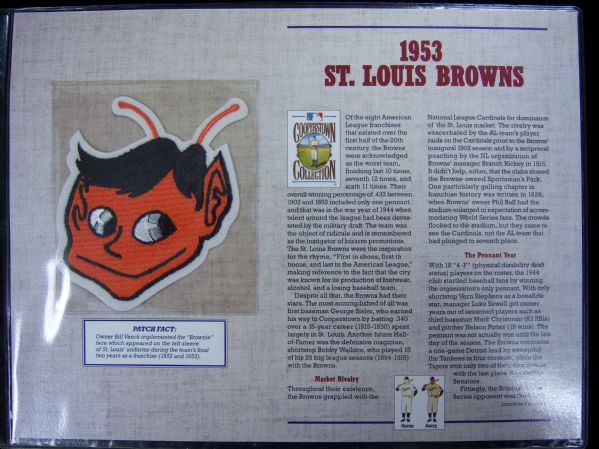 Willabee & Ward 1953 St. Louis Browns Patch