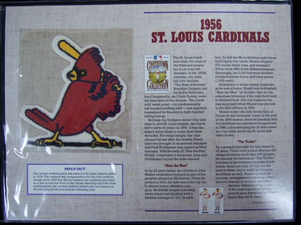 Willabee & Ward 1956 St. Louis Cardinals Patch