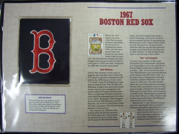 Willabee & Ward 1967 Boston Red Sox Patches- 2 Patches