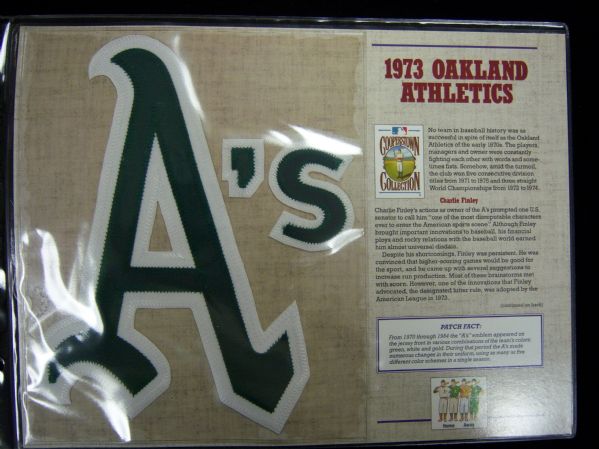 Willabee & Ward 1973 Oakland Athletics Patches- 2 Patches