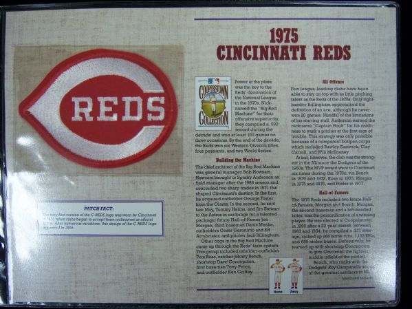 Willabee & Ward 1975 Cincinnati Reds Patches