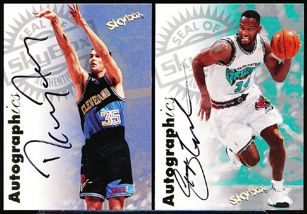 1997-98 SkyBox Bskbl. “Autographics”- 6 Diff. Cards