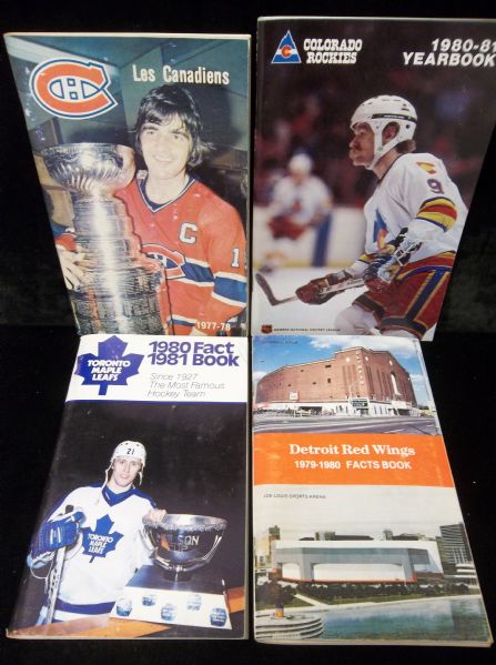 1977-78 to 1980-81 NHL Media Guides- 6 Diff.