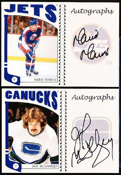 2004-05 In the Game Franchise Series Hockey- “Autographs”- 5 Diff.