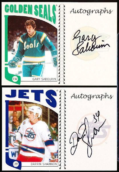 2004-05 In the Game Franchise Series Hockey- “Autographs”- 5 Diff.
