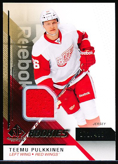 2014-15 SP Game Used Hockey- #162 Teemu Pulkkinen JSY RC, Red Wings- #171/499