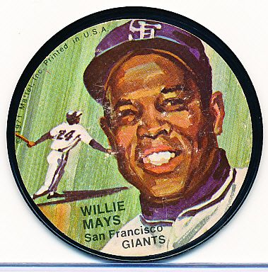 1971 Mattel Instant Replay Discs Bsbl.- Willie Mays, Giants