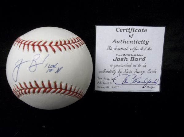 Josh Bard Autographed Official MLB Bud Selig Bsbl.