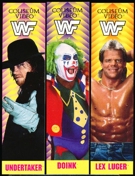 1993 Titan Sports/ Coliseum Video WWF Wrestling Bookmarks- 6 Diff.