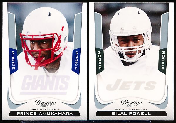 2011 Playoff Prestige Ftbl.- Two 800-Count Boxes Full + Approx. 100 Cards