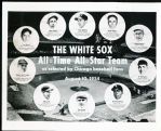 August 10, 1954 Chicago White Sox All-Time All-Star Team B/W 8” x 10” Photo