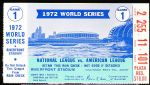 October 14, 1972 Oakland Athletics @ Cincinnati Reds MLB World Series Game 1 Ticket Stub- Gene Tenace 2 HR