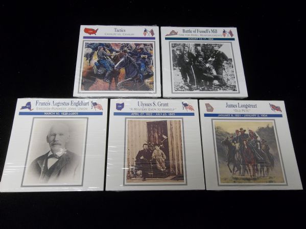 1993-95 Atlas Editions American Civil War Subscription Cards- Series #101 to #105- (100 Diff. Cards)