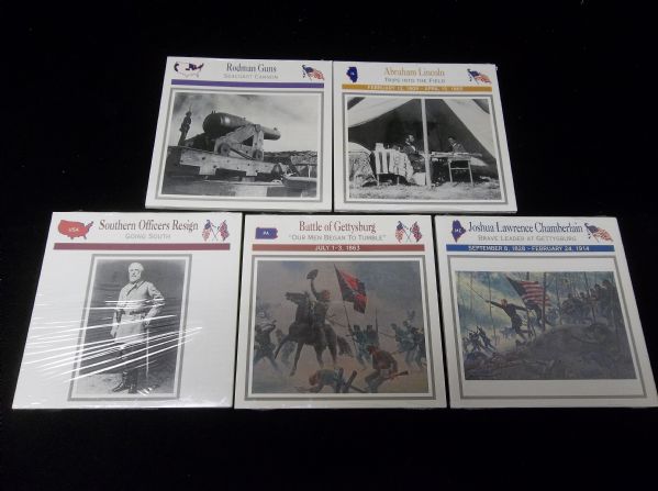 1993-95 Atlas Editions American Civil War Subscription Cards- Series #111 to #115- (100 Diff. Cards)