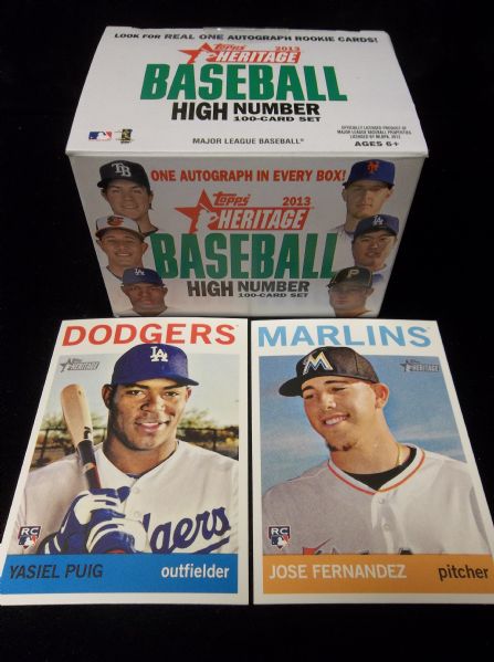 2013 Topps Heritage Baseball Opened High Number Factory Set of 100 Cards