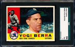 1960 Topps Baseball- #480 Yogi Berra, Yankees- SGC 84 (NM 7)