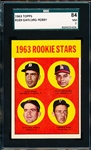 1963 Topps Baseball- #169 Gaylord Perry- Rookie Stars- SGC 84 (NM 7)