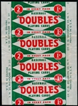 1951 Topps Baseball Red Backs- 1 Cent Wrappers- 3 Wrappers