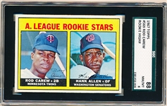 1967 Topps Baseball- #569 Rod Carew Rookie! – SGC 88 (Nm/Mt 8)