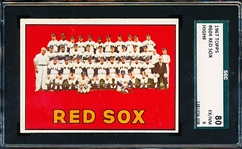 1967 Topps Baseball- #604 Boston Red Sox- SGC 80 (Ex/NM 6)