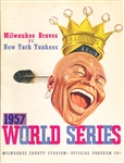 1957 World Series Baseball Program- New York Yankees @ Milwaukee Braves