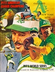1973 World Series Baseball Program- N.Y. Mets @ Oakland A’s