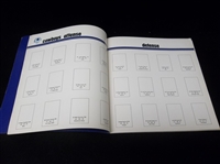 1972 Sunoco NFL Action Football 56 Page Stamp Album with 144 Inserted Perforated Stamps