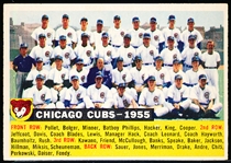 1956 Topps Bb- #11 Chicago Cubs- Dated 1955- White Back
