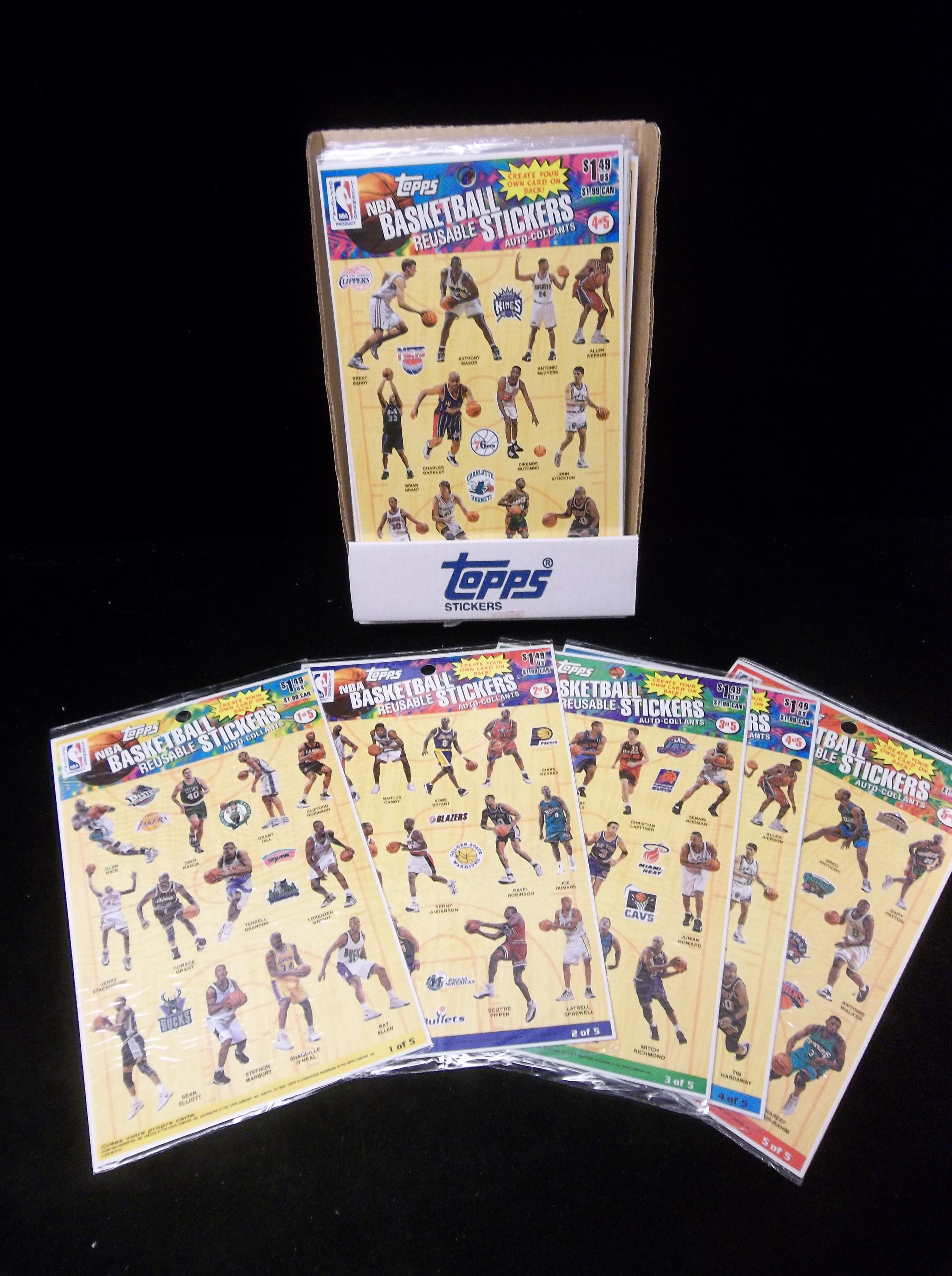 Lot Detail - 1997 Topps Reusable “Create Your Own Card” Basketball ...
