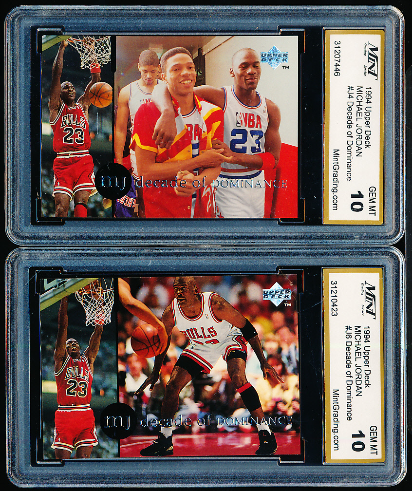 Lot detail 1994 upper deck bskbl decade of dominance 4 diff