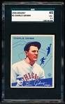 1934 Goudey Baseball- #3 Charlie Grimm, Cubs- SGC 45 (Vg+ 3.5)