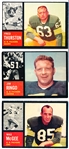 1962 Topps Football- 5 Diff. Green Bay Packers