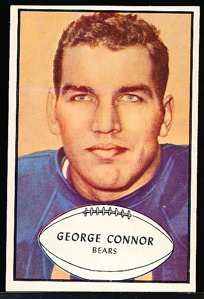 1953 Bowman Football- #37 George Connor, Bears