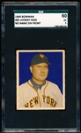 1949 Bowman Baseball- #85 Johnny Mize, Giants- No Name on Front- SGC 60 (Ex 5)