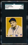1949 Bowman Baseball- #110 Early Wynn, Indians- Rookie!- SGC 55 (Vg-Ex+ 4.5)