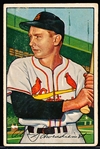 1952 Bowman Bb- #30 Schoendienst, Cardinals