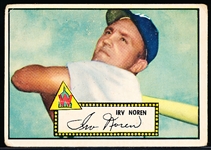 1952 Topps Baseball- #40 Noren, Washington- Black Back