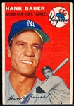 1954 Topps Bb- #130 Hank Bauer, Yankees