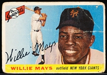 1955 Topps Bb- #194 Willie Mays, Giants