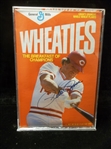 1986 Wheaties 18oz Full Pete Rose Reds Cereal Box Autographed on Front