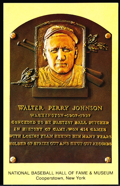 25 Diff. Unsigned Baseball Hall of Fame Postcard Gold Plaques