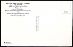 25 Diff. Unsigned Baseball Hall of Fame Postcard Gold Plaques