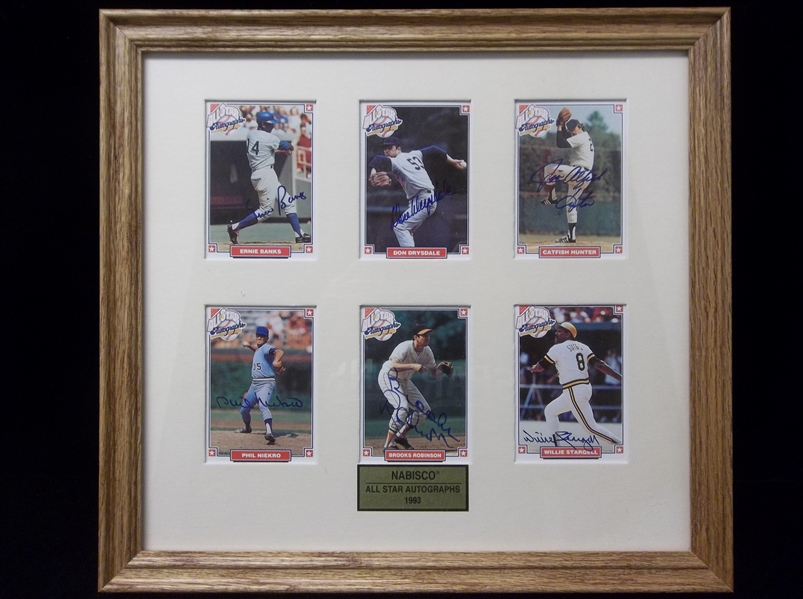 1993 Nabisco All Star Autographs- Framed Set of 6