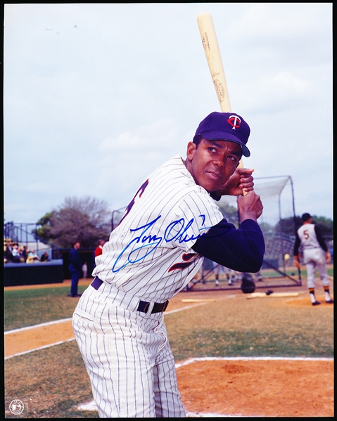 Tony Oliva Autographed Minnesota Twins MLB Color 8” x 10” Photo