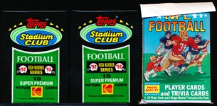Unopened Football Pack Lot #2- 3 Packs