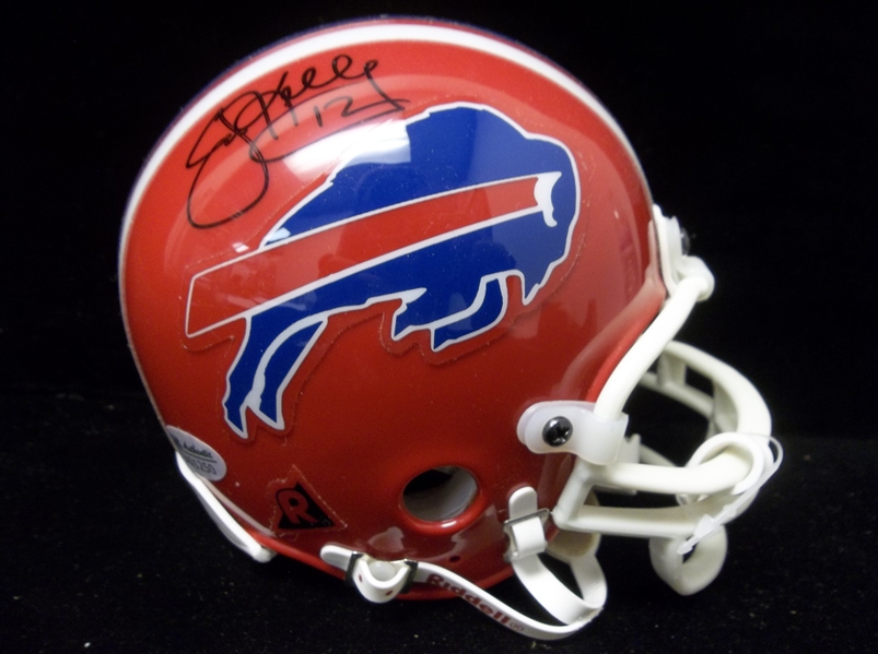Jim Kelly Autographed Buffalo Bills Mini-Helmet- SGC Certified
