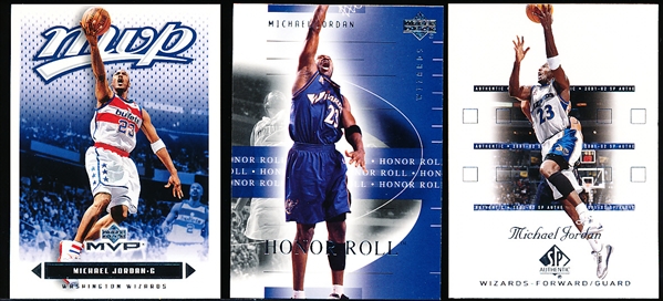 Michael Jordan Washington Wizards Cards- 3 Diff.