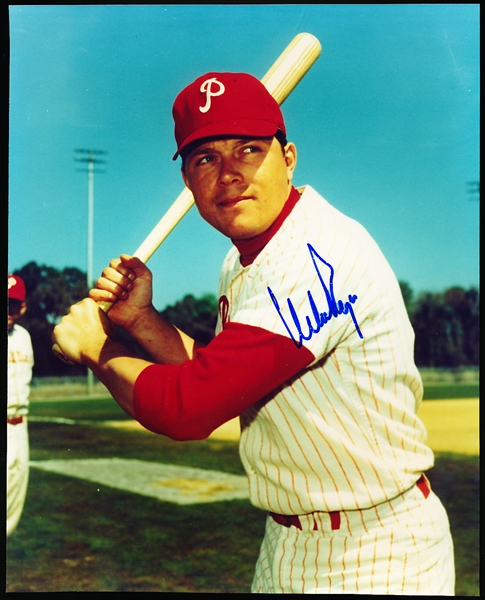 Mike Ryan Autographed Philadelphia Phillies Bsbl. Color 8” x 10” Photo